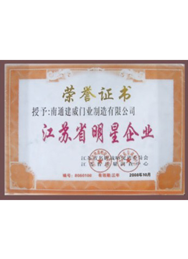 江蘇省明星企業(yè)